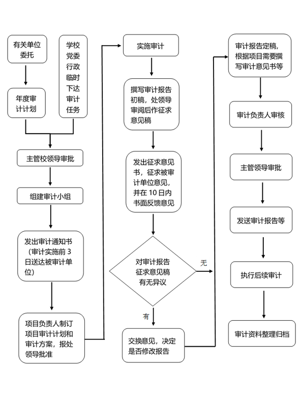 财务收支审计流程图