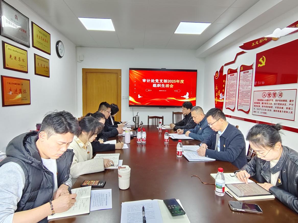 审计处党支部召开2025年度组织生活会